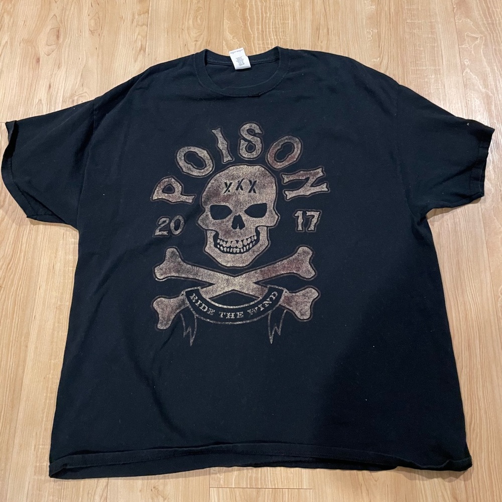 Men’s Poison band shirt